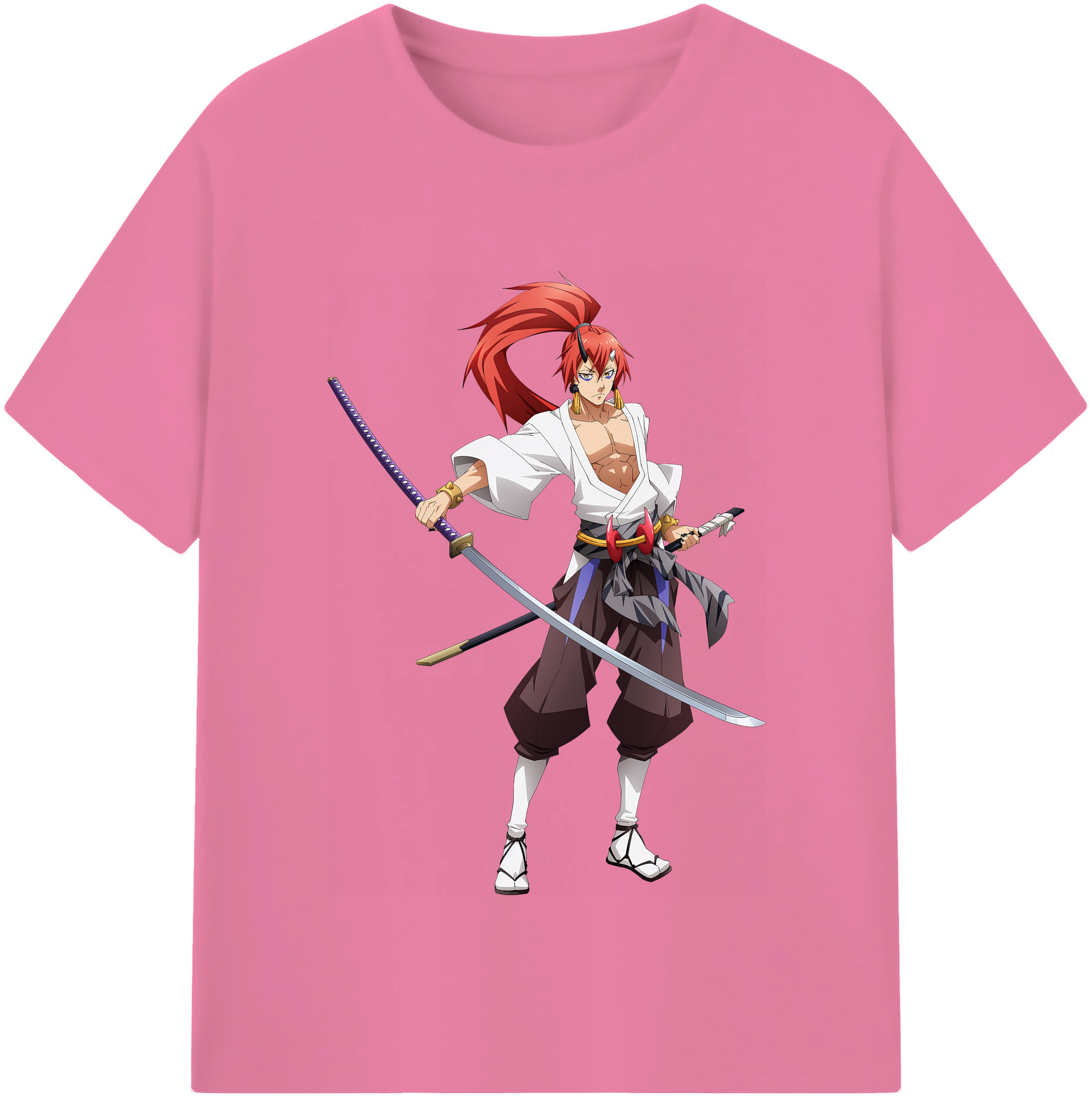 （画像用） 転スラ Regarding Reincarnated to Slime 綿100％半袖Tシャツ（フロントプリント）